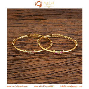 Vòng Tay Cổ Điển Cz Mạ Vàng 59488 Ruby - Product Image 2