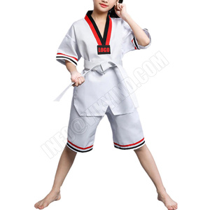 Teakwondo adolescente algodón o poliéster alta calidad WTF Taekwondo uniforme niños adultos Karate traje Taekwondo uniforme Karate - Product Image 2