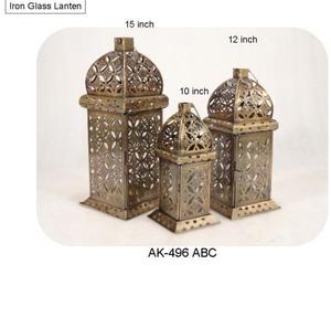 Moraccan Iron and <b>Glass</b> <b>Lanterns</b> - Product Image 6