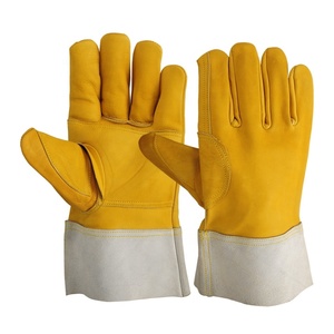 Guantes de trabajo de cuero para conductores, para soldar por arco - Product Image 1