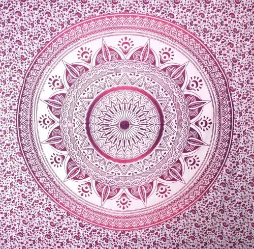 Indian Hippie Bohemian Psychedelic Purple Large mandala Queen size wall hanging Tapestry kitchen wall hanging cabinet