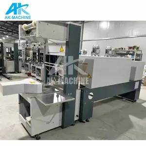 PE wrapping film Strech Wrapper Machines/Plastic Bottle Shrinking Package System With AK-100B Semi Auto Packing Machinery