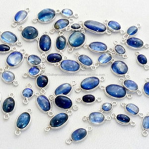 Dvaczanite — lunette de lunette en argent Sterling de forme ovale, connecteur en argent Sterling, vente en gros - Product Image 2