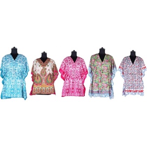Robe Abaya longue Maxi à la mode, nouvelle collection, modèles turcs, tenue musulmane courte, Kaftan multicolore - Product Image 1