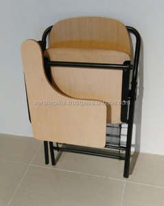 Hot Sale Student <b>Folding</b> Classroom <b>Chair</b> With Writing <b>Table</b> - Product Image 4