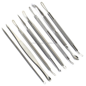 Extractor de espinillas de acero inoxidable, Kit de herramientas faciales profesionales para el cuidado de la piel, personalizado - Product Image 6