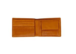 กระเป๋าสตางค์พับสองพับของผู้ชายกระเป๋าสตางค์หนังแท้100% สีน้ำตาลของขวัญสำหรับแฟนเป็นของขวัญครบรอบสำหรับผู้ชายพ่อ - Product Image 4