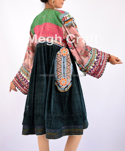 Afghan Ethnic Tribal Dress -Tribal Banjara Kuchi Dress -Afghan Kuchi Ethnic Dress - Product Image 4