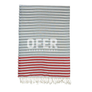 Datcha <b>Turkish</b> <b>Beach</b> <b>Towel</b>, Peshtemal Fouta, Hamam <b>Towels</b>, Wholesale Bamboo Cotton <b>Towel</b>,TTDP0001white Rainbow Collection - Product Image 1