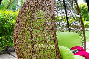 Top Selling Modern Egg Swing <b>Chair</b> Durable PVC Metal Outdoor Furniture Poly Rattan Hammock for <b>Indoor</b> Outdoor Home Garden Hotel - Product Image 4