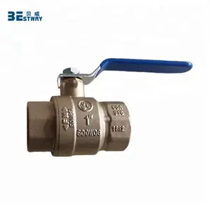 Csa אישור מזון כיתה npt c46500 c37700 1/4 "-4" חוט נקבה להוביל שסתום כדורי פליז חינם לשימוש במים