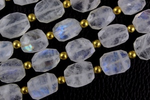 ลูกปัดรูปไข่สีรุ้งธรรมชาติสีรุ้งเหลี่ยมเพชรพลอยสีขาวกับอัญมณีฉูดฉาดสีฟ้าสำหรับเครื่องประดับแฮนด์เมดแบบทำมือ - Product Image 4