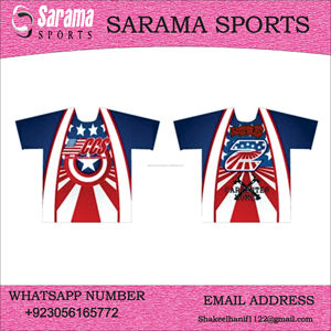 Maillots de baseball et de softball en coton vierge de bonne qualité, avec logo personnalisé, - Product Image 3
