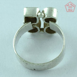 Bague en argent Sterling 925 avec pierre de Quartz fumé, bijoux, vente en gros - Product Image 4