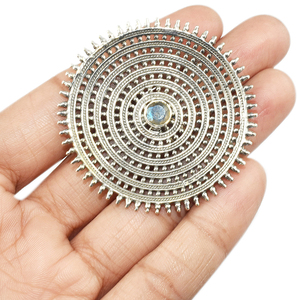 Anillos de plata de ley 925 con forma redonda de arcoíris, piedra lunar Natural, joyería de plata fresca, gran oferta - Product Image 4