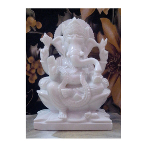 White Marble Ganesh Ji <b>Statue</b> - Product Image 1