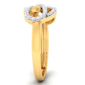แหวนเพชรดีไซน์อินฟินิตี้สำหรับผู้หญิง ทองคำขาว 14K |   แหวนเพชรทรงกลมประดับเพชรแบบพาเว่ ดีไซน์หรูหรา สำหรับเป็นของขวัญในโอกาสครบรอบแต่งงาน - Product Image 4