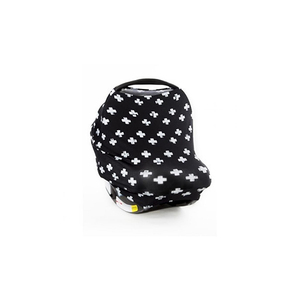 Stretchy Baby Car Seat Cover Blank Solid Color OEM Organic Baby Car Sear Cover Canopy With Custom Logo - Product Image 1