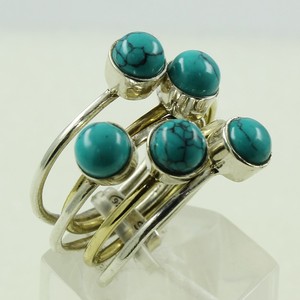 Bagues en argent sterling 925, pierres précieuses multiples, offre spéciale - Product Image 1