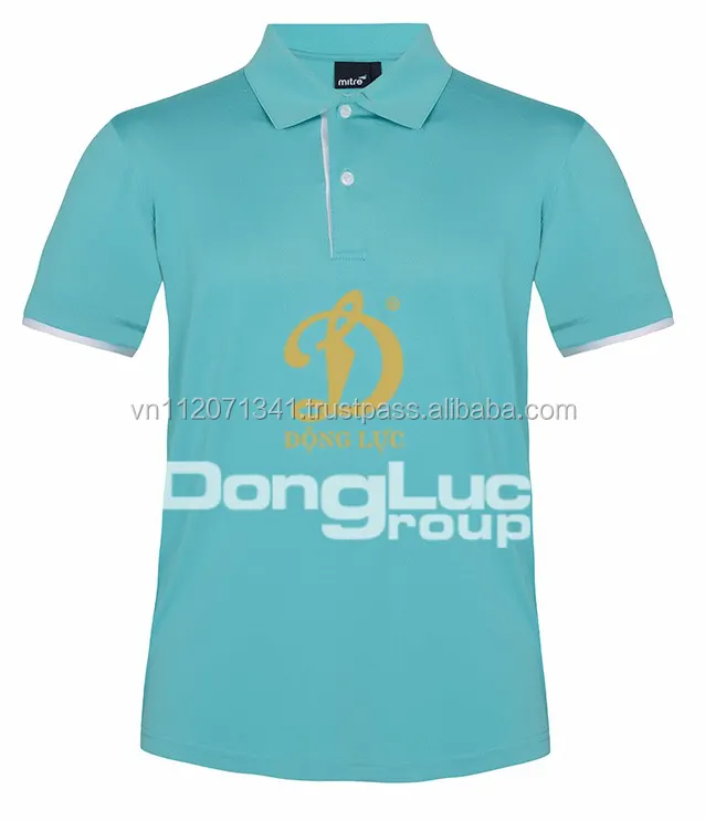 New Design Quick Dry polo shirt Blue Buttonless Golf shirts for men Polo man shirt