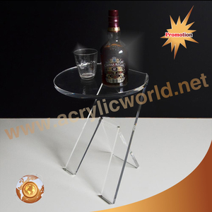 Table gigogne en acrylique transparent personnalisée chaise de bureau en acrylique - Product Image 6