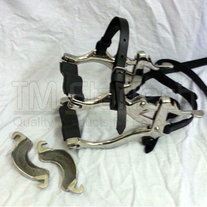 Kit dentaire équine, flotteur Gag à bouche de cheval en spéculum fabriqué en acier inoxydable de haute qualité - Product Image 3