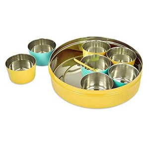 Venta caliente de buena calidad magnético de acero inoxidable caja de especias de la India caja de especias - Product Image 2