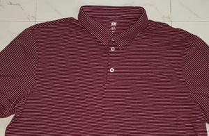 เสื้อยืดผ้าฝ้ายระบายอากาศลายทางสำหรับผู้ชายกางเกงขาสั้นของผู้ชายมีป้ายยี่ห้อของแท้ - Product Image 3