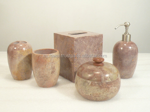 Luxury Marble <b>Bathroom</b> Decorations <b>Bathroom</b> <b>Accessories</b> <b>Set</b> of 4 Pc for Home Use - Product Image 2