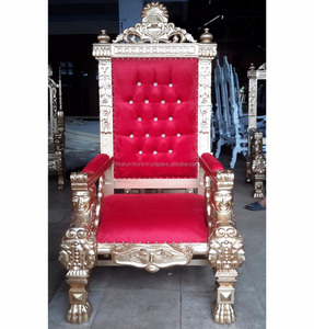 Ralph <b>Gothic</b> Wooden Carved Indonesia <b>Furniture</b> Cheap king Throne Living Room Chairs - Product Image 2