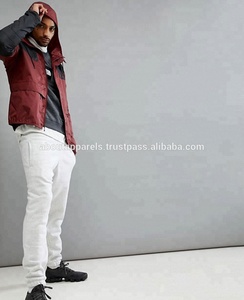 Chaqueta cortavientos personalizada para hombre, poliéster, nailon, liso, estampado, negro, media cremallera, venta al por mayor - Product Image 4