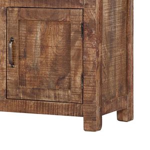 Aparador de madera de mango sólido, gabinete de madera de mango rústico - Product Image 3