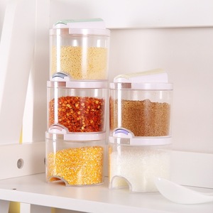 Wholesale 5pcs/set Plastic <strong>Spice</strong> <strong>Jars</strong> with Shaker Lids Candy Storage <strong>Jar</strong> - Product Image 2