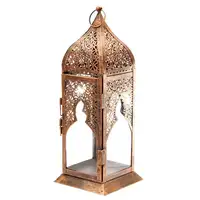 Lanterne en métal suspendue, lanterne marocaine d'extérieur et d'intérieur, pot de vente en gros