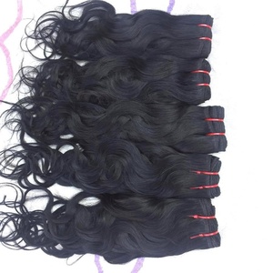 Paquetes de cabello Remy brasileño de alta calidad Raw Natural Black Tape-In Style Wave Lace Extensiones Indian Human Hair PCS Número de modelo - Product Image 2