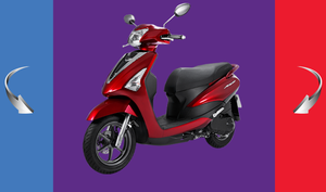 High quality gas scooter 125cc motorcycle (Acruzov Deluxe) Brown/ Red/ Mossy green. - Product Image 2