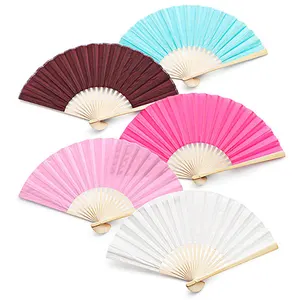 Colored Paper Hand Fans - Vietnam Bamboo Fan WHATSAPP +0084 845639639