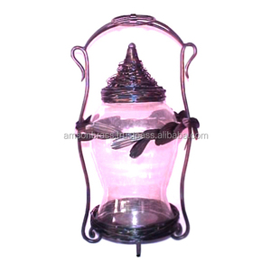 Linterna de vela de hierro y vidrio de Metal, linterna grande de acero inoxidable, linterna hecha a mano, decorativa para el hogar - Product Image 1