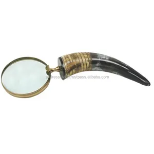 Best Selling 10X Huge Victorian Style Brass & Mother of pearl lens Magnifying Glass Very Beautiful Book Reader Magnifying Glass