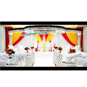 Conjunto de Mandap de Cristal para Bodas, Corte de Diamante, Ligero, Estilo Moderno, Tamaño Personalizado, Mandap para Bodas FLORIDA - Product Image 1