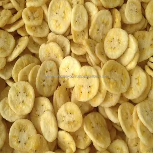 Dés de banane séchés avec poudre de riz-100% couleur jaune naturel et excellent goût-Offre Spéciale en année avec prix chip