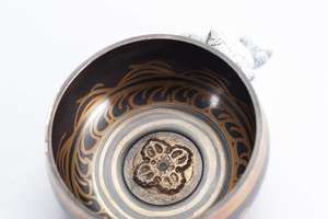 Wholesale Set of Handmade Tibetan Quartz Crucible and Buddhist Meditation <b>Cushion</b> Includes Singing Bowl for Healing - Product Image 6