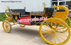 Chariot de cheval à deux sièges, accessoire de voiture, caravane de cheval royale, vêtement fait main, - Product Image 5