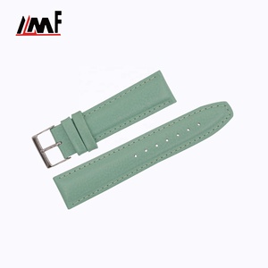 Latest Design Green Trendy Pretty Classic Calf Grain Leather <b>Watch</b> <b>Strap</b> Stainless Steel Buckle 4mm Thickness Multi Size Band - Product Image 4