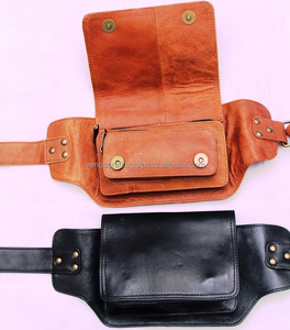 กระเป๋าคาดเอวหนังแท้สำหรับผู้ชายกระเป๋าคาดเอวสำหรับเดินทางแบบคาดลำตัวกระเป๋าคาดเอวแบบลำลองปรับได้โลโก้ออกแบบได้ - Product Image 1