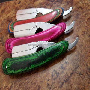 Lames de rasoir professionnel à bord droit, en acier inoxydable, facile à utiliser, Style classique pour un rasage très propre - Product Image 1