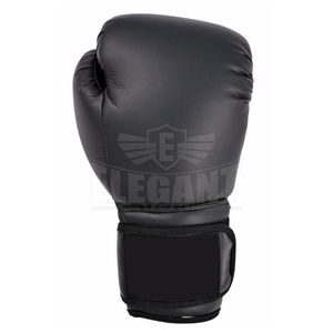 Guantes ถุงมือฝึกซ้อมมวย,ถุงมือหนังสีดำพิมพ์โลโก้ได้ตามต้องการ - Product Image 2