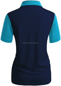 เสื้อโปโลแขนยาวครึ่งแขนสำหรับเด็กผู้หญิง, เสื้อเชิ๊ตโปโลเนื้อผ้าระบายอากาศได้ดีผ้าโพลีเอสเตอร์กันรอย - Product Image 3