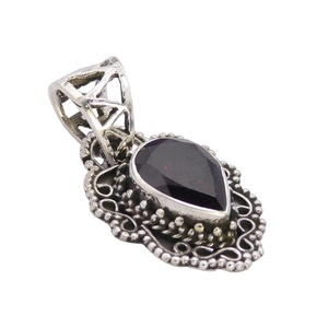 จี้พลอยโกเมน925สไตล์วินเทจสุดฮอตจี้อัญมณีสร้อยคอนำโชคและจี้เครื่องประดับสำหรับผู้หญิงและผู้ชาย - Product Image 1