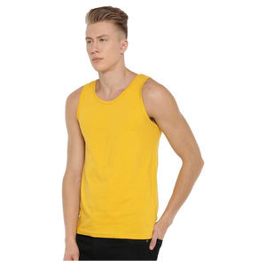 Fina calidad Fitness al por mayor Oem fábrica 95% algodón 5% Spandex hombres camiseta sin mangas - Product Image 3